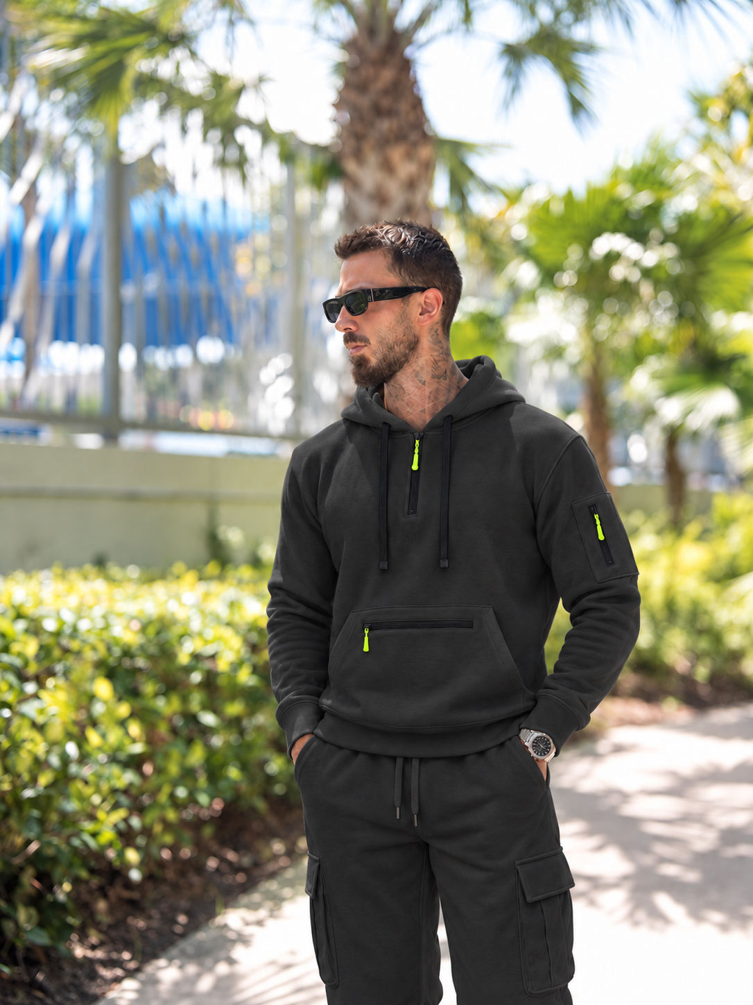 🍂Men’s Hooded Two-Piece Set – Relaxed-Fit Top & Pants for Fall & Winter