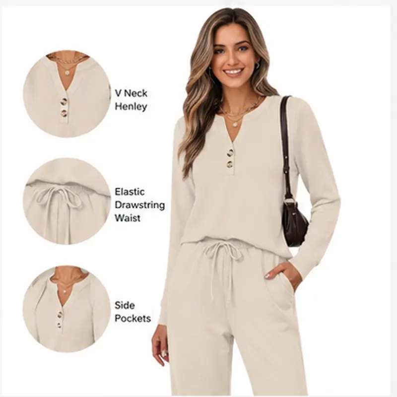 Fall & Winter Casual Two-Piece Set – Long-Sleeve Shirt & Wide-Leg Pants