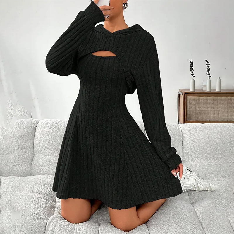 Women's Ribbed Knit Two-Piece Lounge Set – Long Sleeve Top & Wide-Leg Pants - product image 13
