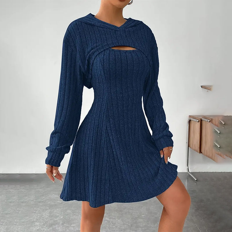 Women's Ribbed Knit Two-Piece Lounge Set – Long Sleeve Top & Wide-Leg Pants - product image 15