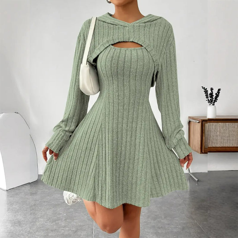 Women's Ribbed Knit Two-Piece Lounge Set – Long Sleeve Top & Wide-Leg Pants - product image 16