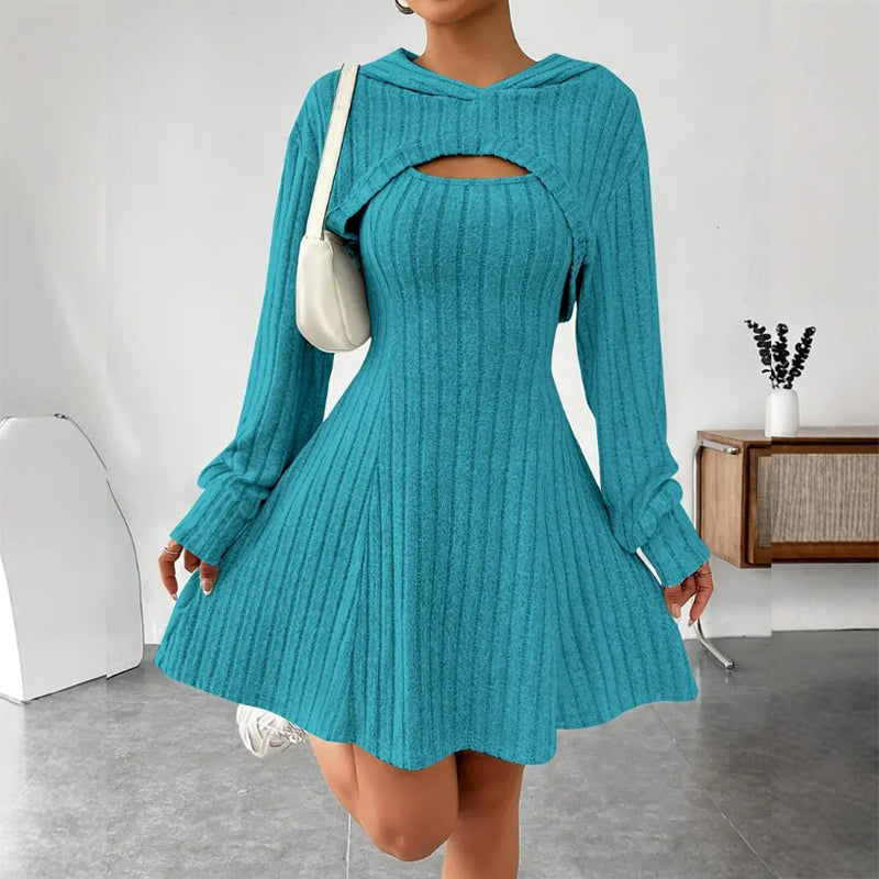 Women's Ribbed Knit Two-Piece Lounge Set – Long Sleeve Top & Wide-Leg Pants - product image 17
